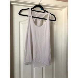 Lululemon white sheer top